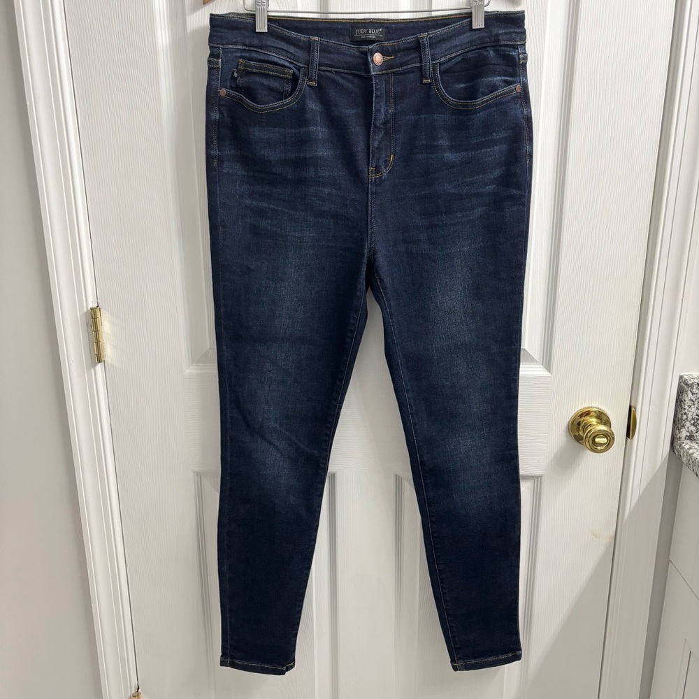 Judy Blue Dark Blue Skinny Fit Jeans 15 / 32 High Waist Denim
